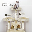 TECTAKE - Arbre à chat BARNEY 170 cm beige - vignette