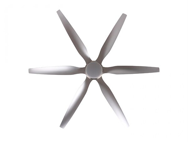 KLASSFAN - Ventilateur de plafond DC argenté avec pales de 166cm et lumière pour 60m2 - large