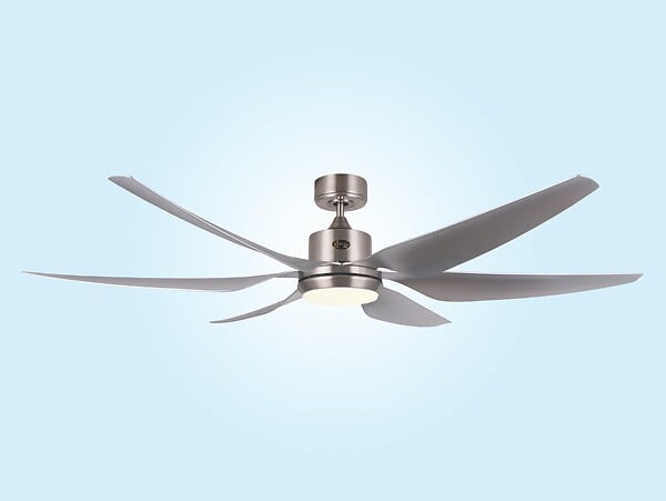 KLASSFAN - Ventilateur de plafond DC argenté avec pales de 166cm et lumière pour 60m2 - large