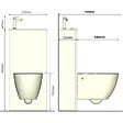GODART - Pack WC suspendu avec lave-mains intégré + cuvette sans bride blanc mat fixations invisibles cyrus - vignette