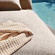 OVIALA - Bain de soleil avec coussin inclinable 5 positions beige - Havana - vignette