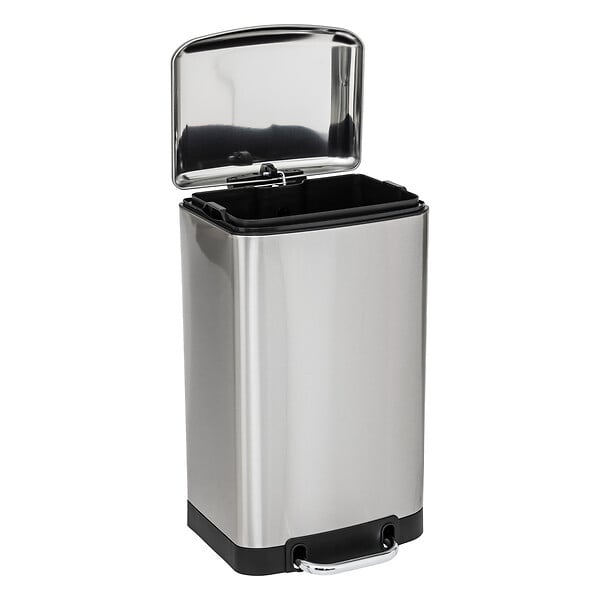 5 FIVE SIMPLY SMART - Poubelle 20 Litres  en Inox ouverture à pédale - large