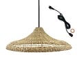 LUMISKY - Suspension Extérieure Herbe Marine Beige D70cm Câble 5m - vignette