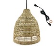 LUMISKY - Suspension Extérieure Herbe Marine Beige D50cm Câble 5m - vignette