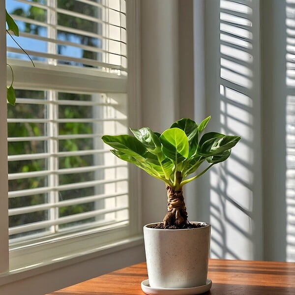 PLANT IN A BOX - Palmier hawaïen - Set de 2 - Brighamia 'Insignis' - Hauteur 25-35cm - ⌀12cm - large