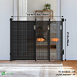 VOUNOT - Barriere de securite retractable HAUTE 180x96cm noir - vignette