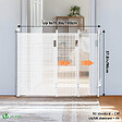 VOUNOT - Barriere de securite retractable HAUTE 180x96cm blanc - vignette