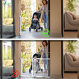 VOUNOT - Barriere de securite retractable HAUTE 180x96cm blanc - vignette