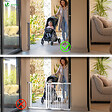 VOUNOT - Barriere de securite retractable HAUTE 180x96cm gris - vignette