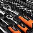 NEO TOOLS - Coffret ensemble d'outils 100 pièces 1/2", 1/4" NEO TOOLS - 10-206 - vignette