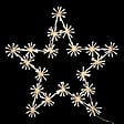 FEERIC LIGHTS & CHRISTMAS - Déco lumineuse Étoile en métal blanc 200 LED Blanc chaud H 60 cm - vignette