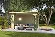 LASITAMAJA - Abri bois Buffalo 380 - 28 mm - Surface utile 10,9 m2 - vignette