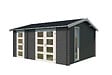 LASITAMAJA - Abri de jardin en bois Carroz2 - Anthracite - Surface intérieure 15,96 m² - vignette
