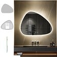 SANIVERRE - GALEO Miroir organique lumineux 60 x 80 cm antibuée + LED intensité & couleur réglables salle de bain - vignette