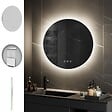 SANIVERRE - VEKIO Miroir LED lumineux Ø 60 cm rond antibuée + intensité et couleur réglables salle de bain - vignette
