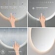 SANIVERRE - VEKIO Miroir LED lumineux Ø 60 cm rond antibuée + intensité et couleur réglables salle de bain - vignette