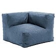 OVIALA - Fauteuil d'angle pour canapé modulable bleu pacific - Mixi - vignette