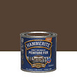 HAMMERITE - Peinture fer Hammerite Direct S/Rouille Brillant Brun Chataigne 0,25L - vignette