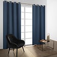 MODE DE VIE - Rideau occultant Noa en polyester - Bleu - 140x240 cm - vignette
