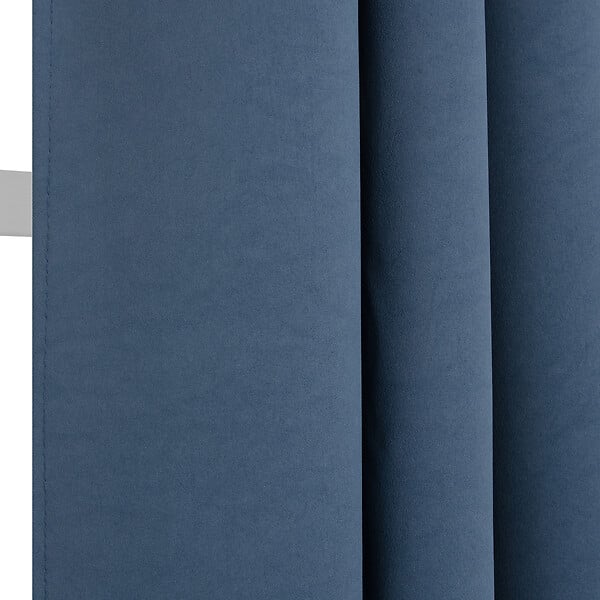 MODE DE VIE - Rideau occultant Noa en polyester - Bleu - 140x240 cm - large