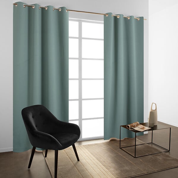 MODE DE VIE - Rideau occultant Noa en polyester - Sauge - 140x240cm - large