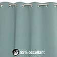 MODE DE VIE - Rideau occultant Noa en polyester - Sauge - 140x240cm - vignette