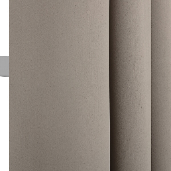 MODE DE VIE - Rideaux occultant Noa - Polyester - Naturel - 260g/m2 - 140x240cm - large