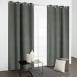 MODE DE VIE - Rideaux thermique Rafael - Polyester - Vert foncé - 320gms - 140x240cm - vignette