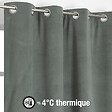 MODE DE VIE - Rideaux thermique Rafael - Polyester - Vert foncé - 320gms - 140x240cm - vignette