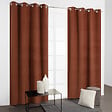 MODE DE VIE - Rideaux thermique Rafael - Polyester - Terracotta - 320gms - 140x240cm - vignette