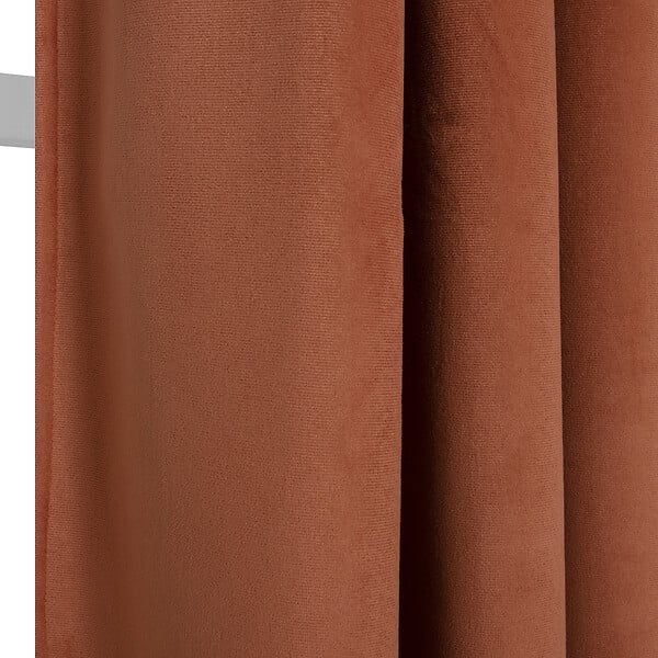 MODE DE VIE - Rideaux thermique Rafael - Polyester - Terracotta - 320gms - 140x240cm - large