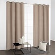 MODE DE VIE - Rideaux thermique Rafael - Polyester - Taupe - 320gms - 140x240cm - vignette