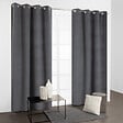 MODE DE VIE - Rideau thermique occultant Rafael - Anthracite - 140x240 cm - vignette