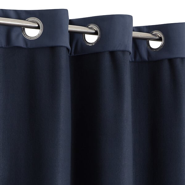 MODE DE VIE - Rideaux thermique Rafael - Polyester - Marine - 320gms - 140x240cm - large