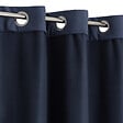 MODE DE VIE - Rideaux thermique Rafael - Polyester - Marine - 320gms - 140x240cm - vignette