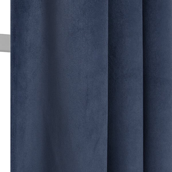 MODE DE VIE - Rideaux thermique Rafael - Polyester - Marine - 320gms - 140x240cm - large