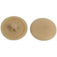 COTEKA - 30 cache-vis en plastique marron 4.5mm - vignette