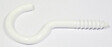 COTEKA - 12 crochets d'armoire plastique blanc 2.25x10mm - vignette
