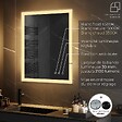 SANIVERRE - TEMEO Miroir LED lumineux 60 x 80 cm antibuée + intensité 2100 lumens & 3 couleurs salle de bain - vignette