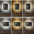 SANIVERRE - TEMEO Miroir LED lumineux 60 x 80 cm antibuée + intensité 2100 lumens & 3 couleurs salle de bain - vignette