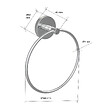 ROGIER & MOTHES - Anneau porte-serviette CIRCLE or ancien - vignette