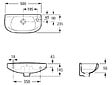 ROCA - Lave-mains étroit POLO 50x23,5 - ROCA - WM815S11Z0010F1POLO - vignette