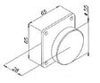 OPERA - Contreplaque fixe acier - OPERA - 01800Z - vignette