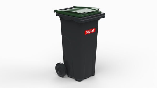 SULO - Bac poubelle 120L gris at vert - large