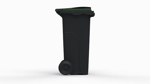 SULO - Bac poubelle 120L gris at vert - large