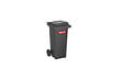 SULO - Bac poubelle roulant SULO de 120 litres cuve grise couvercle gris - vignette