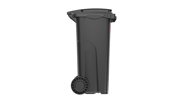 SULO - Bac poubelle roulant SULO de 120 litres cuve grise couvercle gris - large