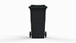 SULO - Bac poubelle a roulettes - Anthracite et vert - 240L - vignette
