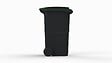 SULO - Bac poubelle a roulettes - Anthracite et vert - 240L - vignette