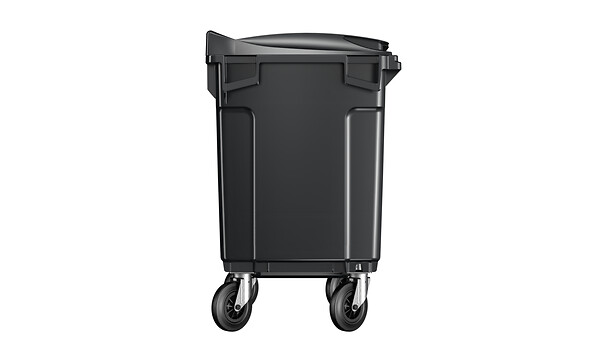 SULO - Bac poubelle roulant 660 L - Polyéthylène - Gris - SULO - large